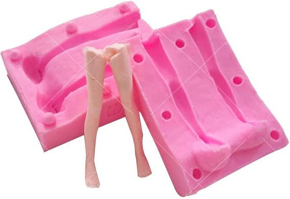 Sexy Lady Woman Girl Body Model 3D Doll Body Leg Silicone Fondant Molds Aromatherapy Plaster Clay Mold Chocolate Biscuit Sugar Craft Ice Mould DIY Cake Decorating Supplies Baking Tools Leg