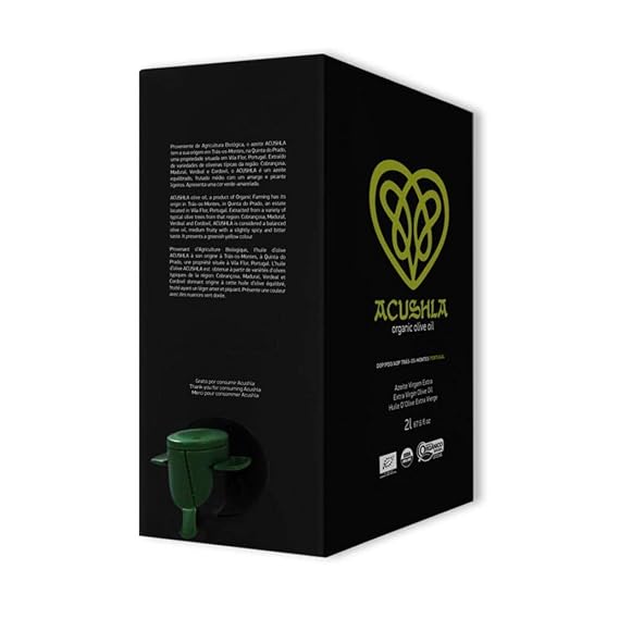 Organic Trs-os-Montes DOP Olive Oil 5L Bag in Box by Acushla