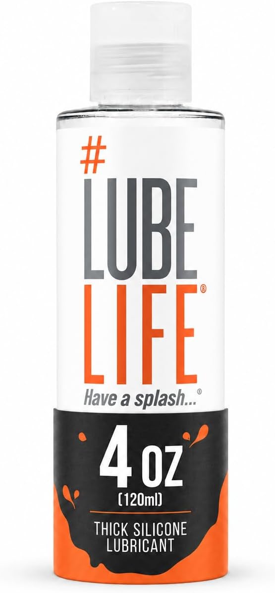 Lube Life Ultra Thick Slick Silicone-Based Lubricant, Water Resistant, Thick Silicone Lube for Men, Women and Couples, 120 ml