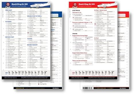 Cirrus SR22 Turbo Perspective Qref Checklist Card
