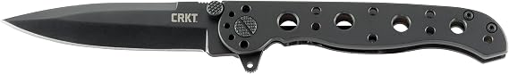 Columbia River Knife & Tool 9001295 CRKT M16 Spear Point Plain Edge Knife Black w/Frame Lock Stainless