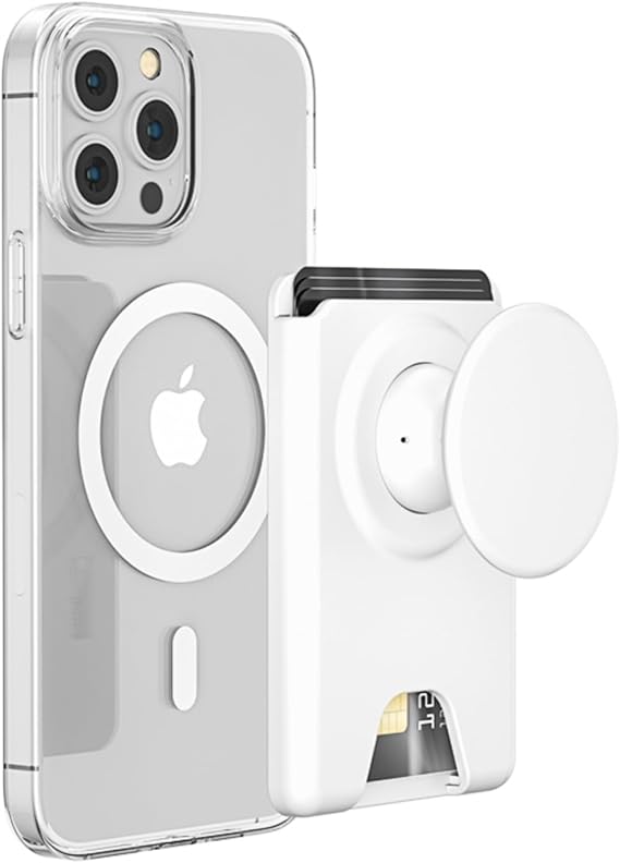 for Magsafe Phone Grip,Magnetic Wallet Stand for MagSafe Wallet Stand,White