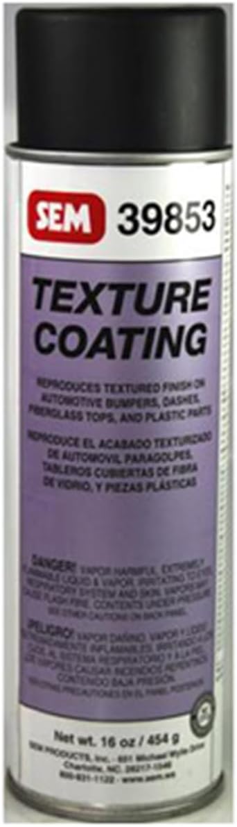 SEM 39853 Black Texture Coating Spray Aerosol - 16 oz.