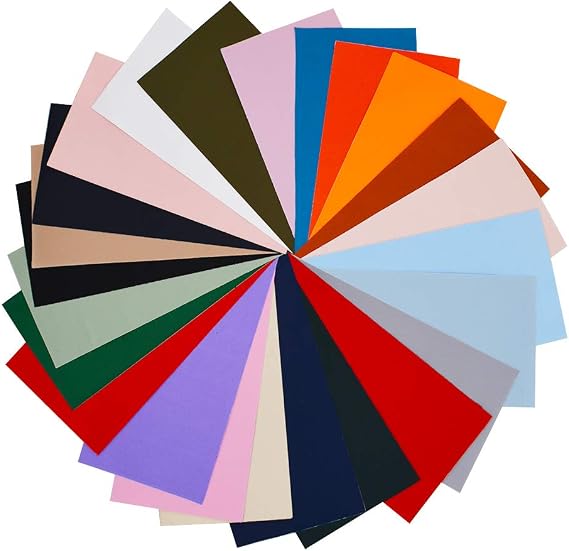 24PCS Self-Adhesive Nylon Repair Patches, 24 Colors Nylon Fabric Patches | Waterproof Lightweight Tenacious First Aid Repair for Clothing Down Jacket Tent Clothes Sleeping Bag (3.9 x 7.8 inch)