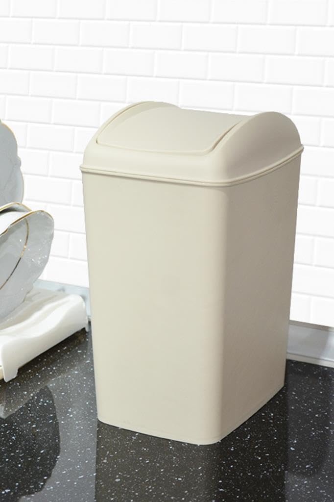 Smartware Soft Çöp Kutusu Döner Kapak 5 LT LATTE