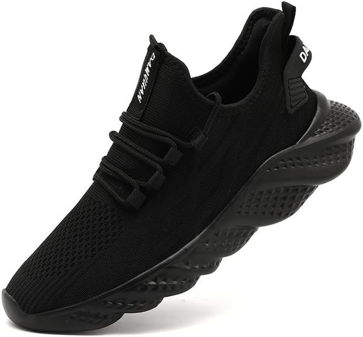 Men's Walking Running Shoes Sneakers Athletic Non Slip On Sports Tennis Fitness Shoes Casual Workout Lightweight Breathable Trainers Gym Fashion Mesh Soft Comfortable Shoe