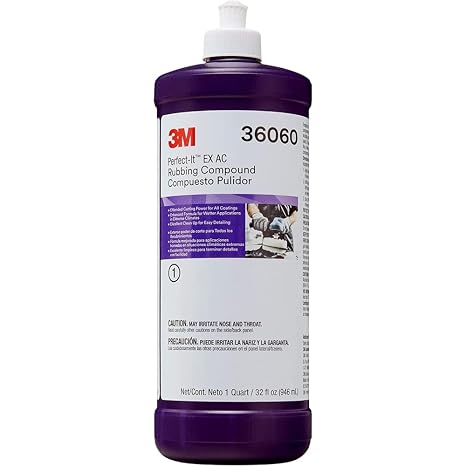 3M Perfect It EX Rubbing Compound Quart 36060 by 3M