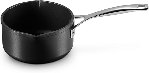 Le Creuset Toughened Nonstick Pro Open Saucepan with Double Pour Spouts, 1.7 qt.
