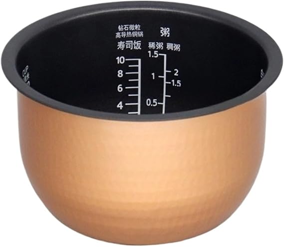 Non Stick Rice Cooker Liner Compatible for Panasonic Rice Cooker Inner Pot SR-JHC18 Rice Cooker Inner Pot SR-JHC18 JHD181 Inner Pot 5L Rice Cooker Accessories Replacement Inner Pot Rice Cooker
