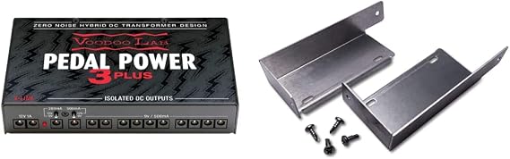 Voodoo Lab PedalPower 3 PLUS (PP3P) High Current 12-Output Isolated Power Supply and Brackets for Pedaltrain Boards