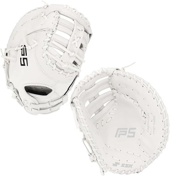SSK FP5 Fastpitch Softball First Base Mitt 12.5 13 Right & Left Hand Throw Premium Full Leather Softball Glove