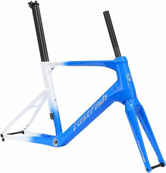 451 BMX Frameset 20" Carbon Fibre Road Bike Frame Thru Axle F12100mm R12142mm Disc Brake Full Internal Routing, 201-3/8 Tires