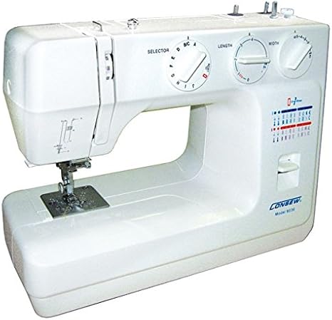 CONSEW 9036 ~ Multi-Function 1 Needle Portable Home Sewing Machine with 36 Built-in Patterns & 1 Step Buttonhole Stitch