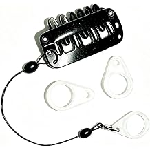 Anti-Lost Secure Hair Clip Black for Hearing Aid & Cochlear Implant, 7mm 9mm 11mm Silicone Loops Available