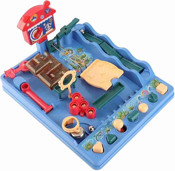 Adult Desktop Game Toys Mini Water Park Maze Indoor Game for Adults Kids 31.5 x 27 x 10cm