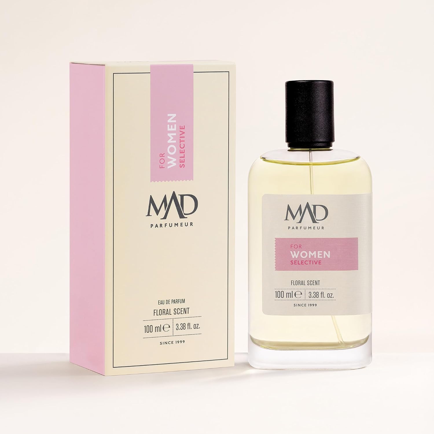 Mad R109 Selective Eau de Parfum EDP 100 ml Womens Perfume Floral, Spacious and Elegant with – Roses, Muge Flowers and Musk