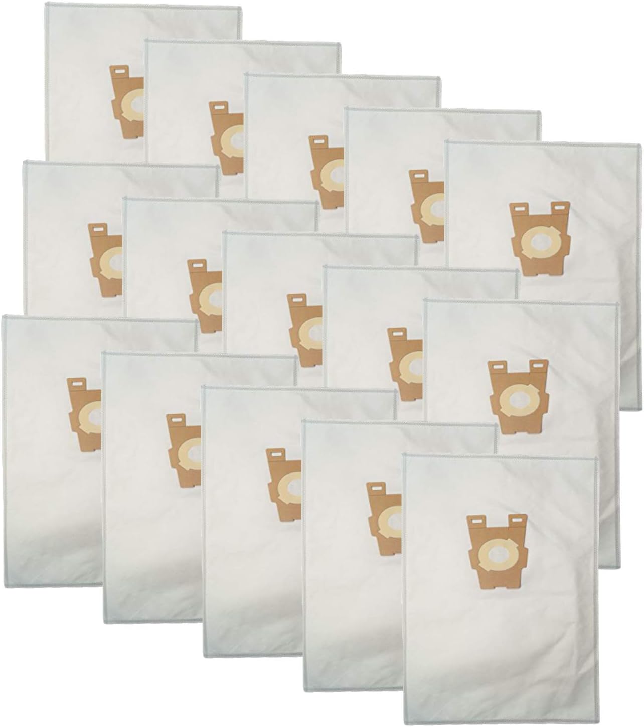 15 Kirby Style F High Efficiency HEPA Cloth Allergen Vacuum Cleaner Bags Fits Kirby Ultimate G Diamond Edition, Ultimate G Series, Gsix, Sentria Vacuums built on 2009 and later; Similar To Part 204808; Made By ZVac