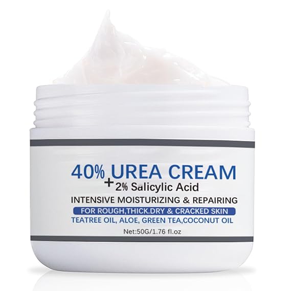 Feet Cream for Dry Cracked Feet, 40% Urea Cream, Callus Remover Cream for Feet, Heels, Knees, Elbows, Hand, Moisturizing Foot Cream Softening Rough Skin On Feet, Rough Exfoliates Calloused