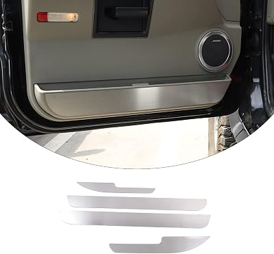 4-Pieces Car Door Anti-Kick Pad fit for 2003-2007 Hummer H2, Car Door Protective Pad,Door Side Edge Protection Mats Cover Sticker