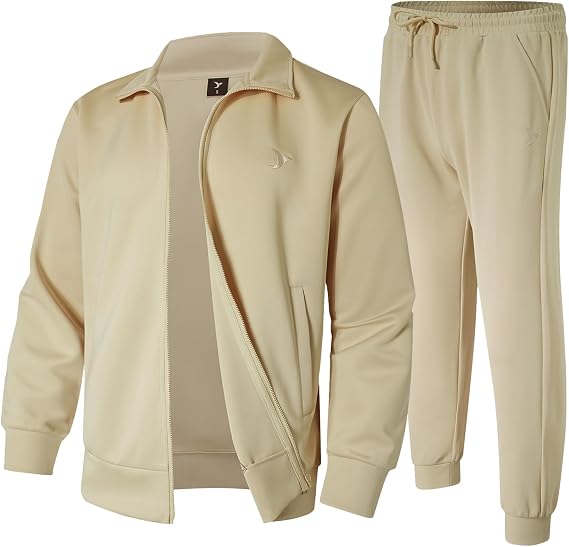 Men's Tracksuits Sweatsuits For Men 2 Piece Sets Jogging Outfits | Long Sleeve,Full Zip,Adjustable Elastic Waist,Multiple Solid Tones,Gym Training,Outdoor Hiking, Daily Commute Sportswear