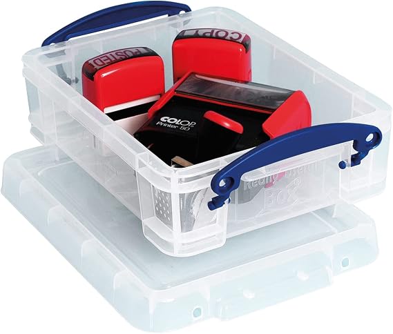 Really Useful Plastic Storage Box 1.75 Litre Clear