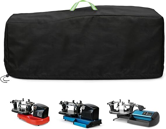 Tennis Stringing Machine Cover, 600D Oxford Fabric, with Reflective Handle and Dual-Direction Drawstring, Stringing Machine Cover Compatible with ST/ELS/6002/5003 and Other Models (29.5x13.8x17.7in)