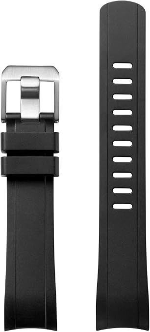 Crafter Blue RX01 Curved End Watch Band Rubber Strap Compatible with ROLEX