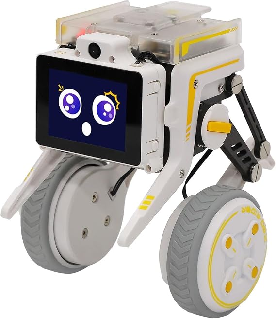 XGO-Rider2 AI Robot, Raspberry Pi CM5 Powered Self-Balancing Wheel-Legged Desktop Robot with LLM Voice Interaction, Python and ROS Programming for Teens, Adults and Makers