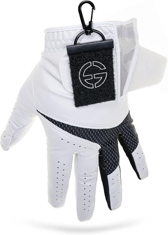 Golf Glove Holder 2Pc- Both Sides Loop Grabber Keeper- Golf Gifts-Easy to Carry Gloves