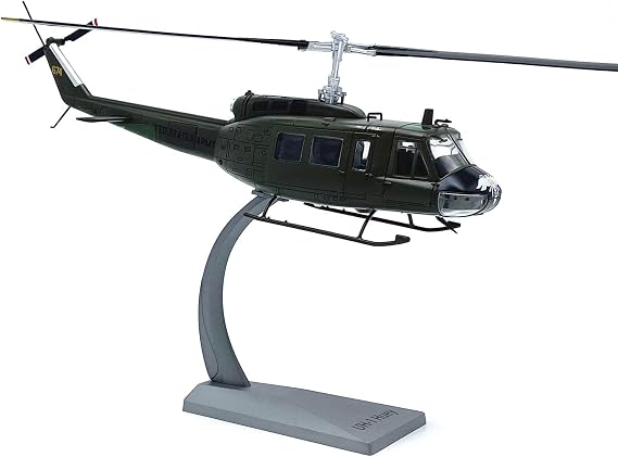 TECKEEN Alloy US Army UH-1 Iroquois Huey Helicopter Model 1:48 Model Simulation Science Exhibition