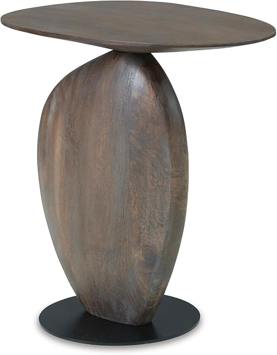 Signature Design by Ashley Cormmet Accent Table, Industrial Wood Side Table