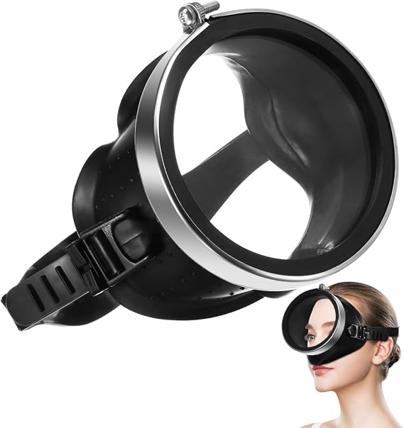 Gatuida Scuba Diving Mask Snorkeling Gear for Adults Anti-Fog Glass Swim Mask Wide View Diving Freediving Goggles for Underwater Vision Outdoor Swimming Equipment