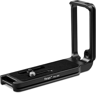 Haoge PNL-Z6II L Bracket for Nikon Z5 Z6 Z7 Z6II Z7II Camera, Arca Style Compatiable Quick Release Plate