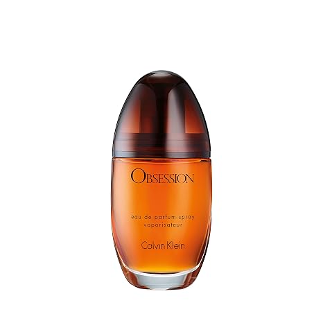 Calvin Klein Obsession Eau de Parfum Ambery Women's Perfume With Notes of Mandarin, Bergamot, Jasmine & Patchouli Long Lasting Fragrance