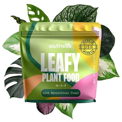 Leafy All Purpose Plant Food with Mycorrhizal Fungi - Use Year-Round - Makes 200 Liters Gentle Houseplant Fertilizer for Indoor Potted Plants