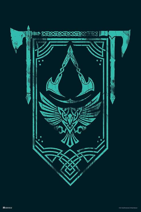 Assassins Creed Valhalla Merch Merchandise Video Game Video Gaming Cool Wall Art Print Poster 12x18