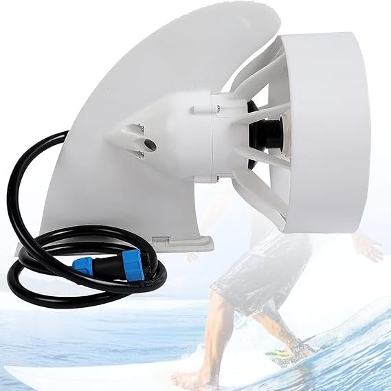 24V Electric Motorized Fin Surfboard, 380W Electric Surfboard Fins Propeller with Brushless Motor, Jet Powered Surfboard Kit for Kayak Fishing Boat Paddle Board, 6-8km/h