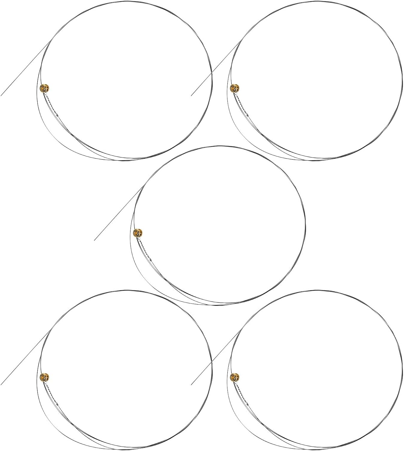 5pcs Acoustic Steel Guitar Strings B-2nd Replacement for Electric Guitar with Smooth Playing Experience and Extended Durability, Silver Steel Strings for Beginners