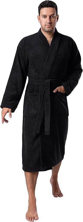 BAGNO MILANO Certified Organic Turkish Cotton Soft Kimono Man Bathrobe