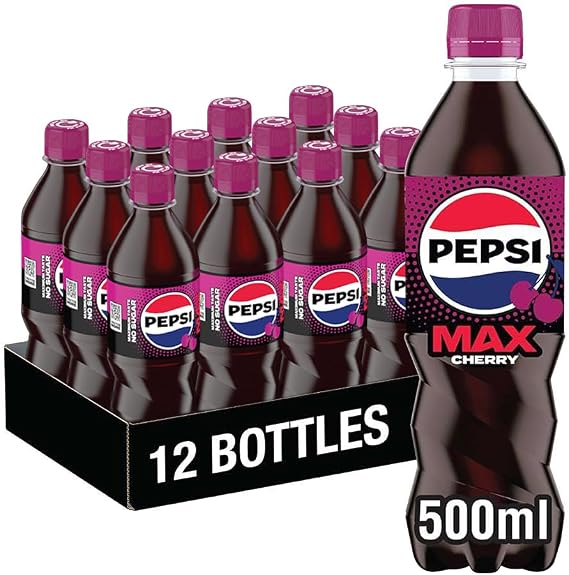 Pepsi Max Cherry, 500ml (Pack of 12)