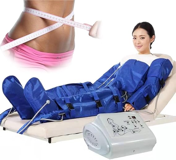 Full Body Pressotherapy Massage Machine - Lymphatic Drainage & Circulatory Massager with Adjustable Intensity for Arms, Waist, Feet, and Legs - Air Compression Technology