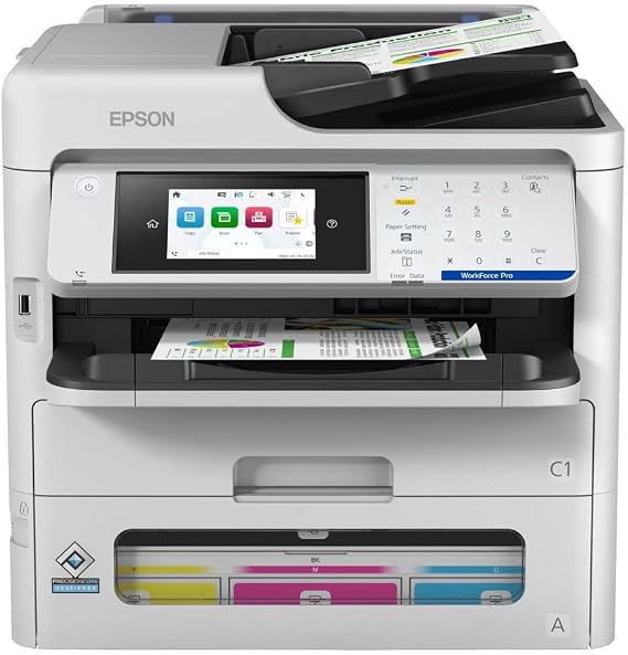 Epson WorkForce Pro EM-C800RDWF - Çok Fonksiyonlu Yazıcı, Renkli, Tintenstrahl, A4 (210 x 297 mm)