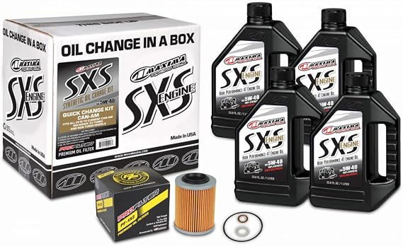SXS Can-Am Oil Change Kit 5W-40 Full-Syn Maverick X3