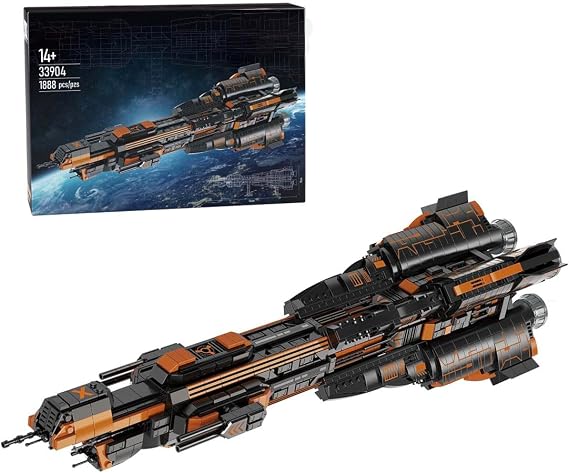 FunXylophy Starship Building Block Set, Expedition Collectible Space Adventure Construction Kit, for Adults - 1888PCS