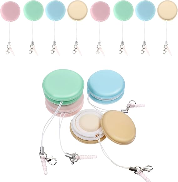 NUOBESTY 12 Pcs Phone Screen Cleaner Macaron Smartphone Cleaning Wipes Decorative Pendant Cellphone Lanyards Cleaning Brush for Mobile Phone Computer, Random Color