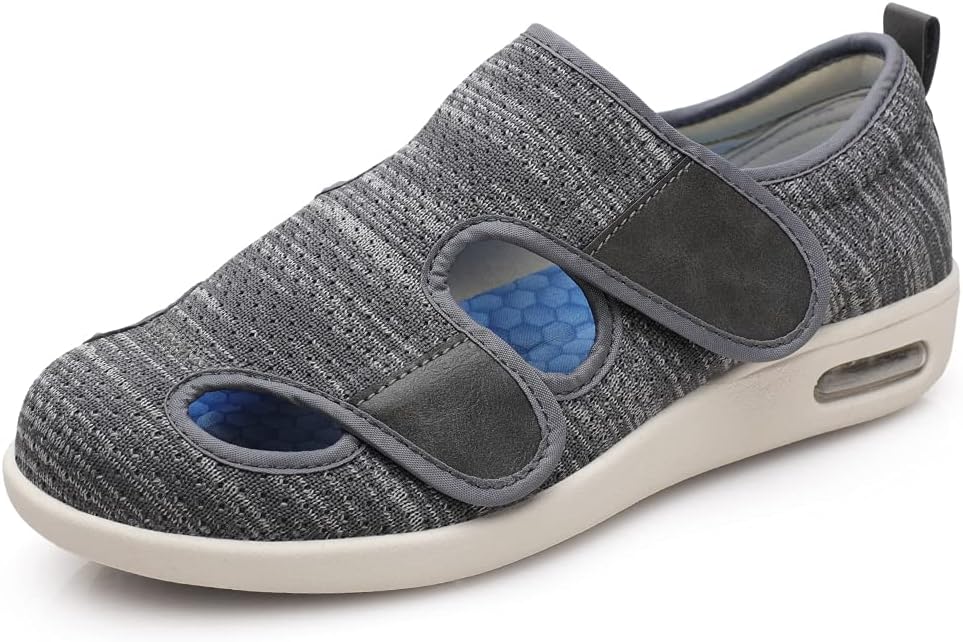 Women's Diabetic Shoes Casual Adjustable Walking Shoes Wide Shoes for Elderly Swollen Feet Non-Slip Air Cushion Bottom