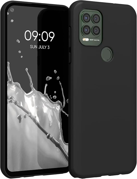 kwmobile Case Compatible with Motorola Moto G Stylus 5G Case - Soft Slim Protective TPU Silicone Cover - Black Matte