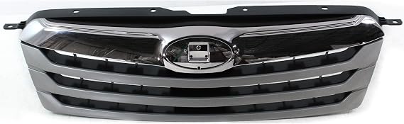 Garage-Pro Grille Assembly Compatible with 2010-2012 Subaru Outback Silver Shell with Textured Gray Insert