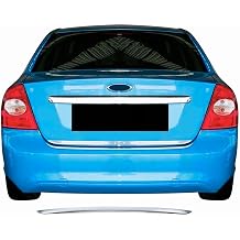 EBAL AUTO ACCESSORY 2 chrome Rear Trunk Bottom Lath Compatible with 2005-2011 Ford Focus 2