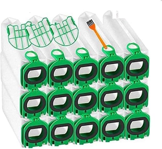 Dust Bags Compatible With Vorwerk Kobold VB100 FP 100 Filter Bags With 3 Motor Protection Filters Spare Parts Bags Vacuum Cleaner(18PCS)